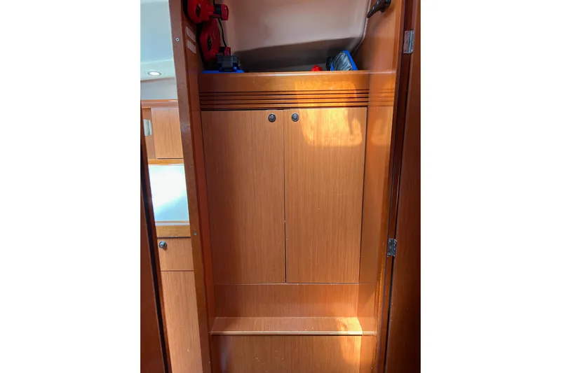 Banyan Sea Yacht Photos Pics Interior wooden cabinet on 2008 Beneteau Oceanis 43 sailboat.
