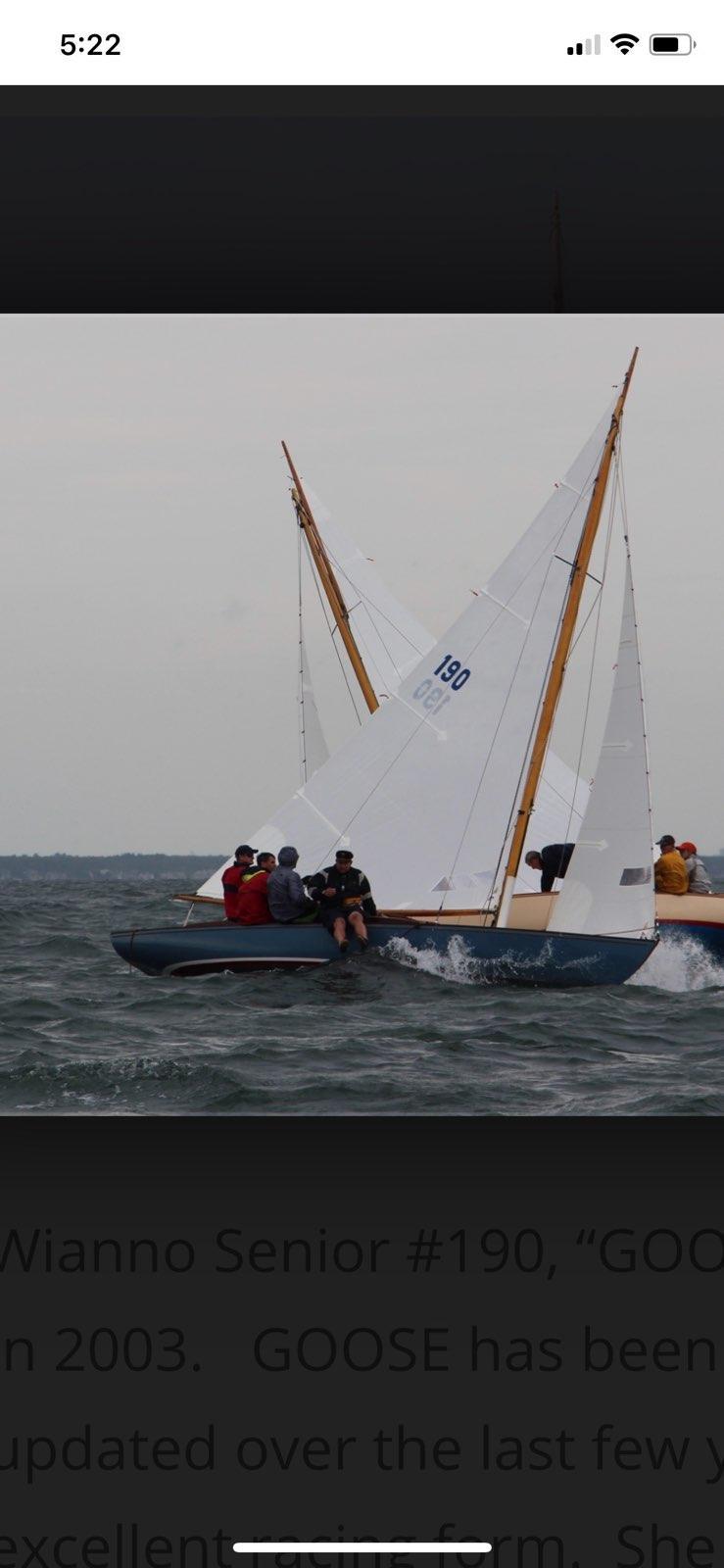 wianno senior sailboat for sale