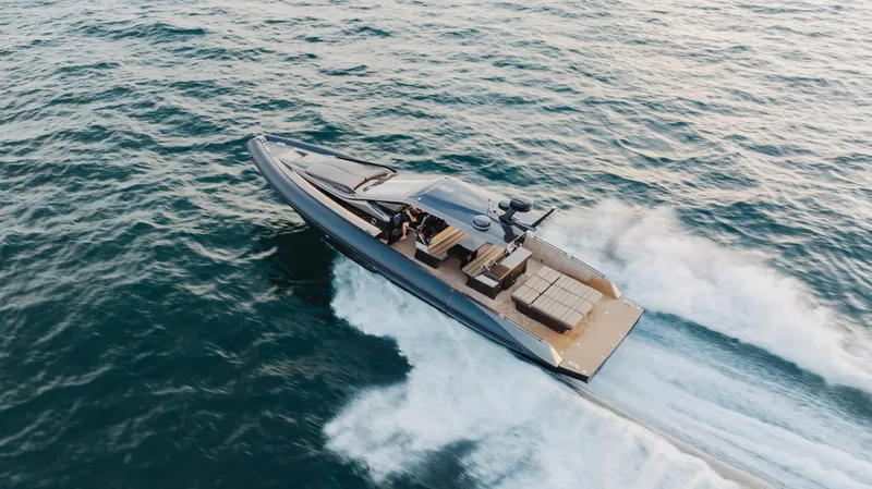 Anvera 48 Yacht Photos Pics Anvera 48 luxury yacht cruising on open water, 2025 model.