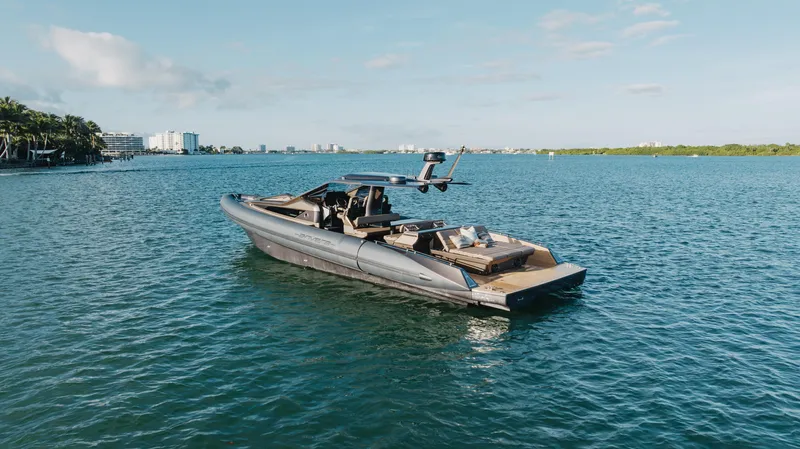 Anvera 48 Yacht Photos Pics Anvera 48 luxury yacht cruising on a serene blue sea, 2025 model.