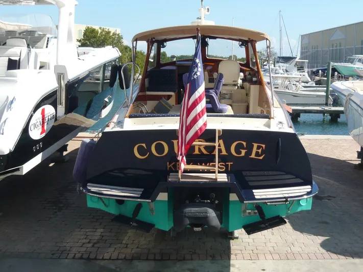 Courage Yacht Photos Pics 1998 Hinckley 36 Classic boat named "Courage" docked in Key West marina.