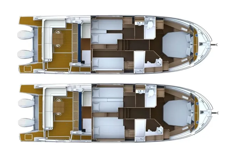 On Order Yacht Photos Pics Manufacturer Provided Image: 2025 Beneteau Antares 12 Fly yacht floor plan, showcasing interior layout and design.