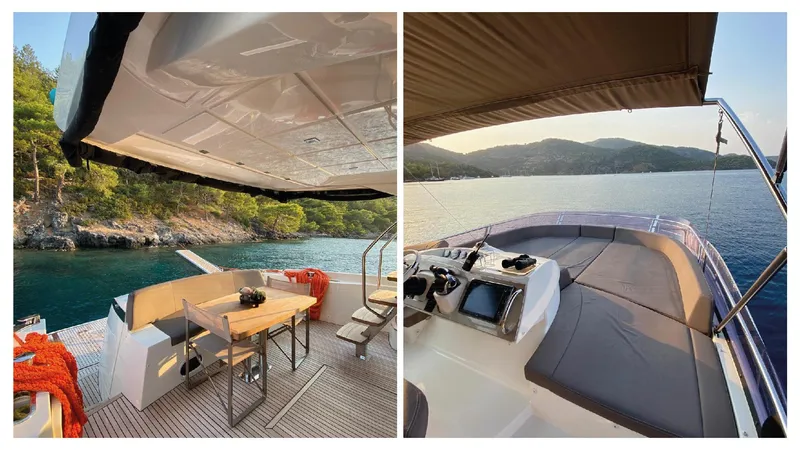  Yacht Photos Pics 2016 Prestige 620 yacht with spacious deck and scenic ocean views.