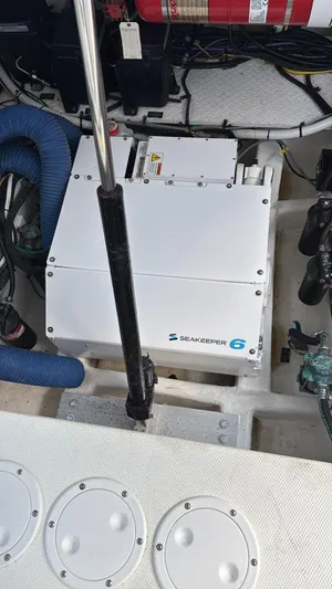  Yacht Photos Pics Seakeeper 6 stabilizer in 2021 Cruisers Yachts 42 GLS engine room.