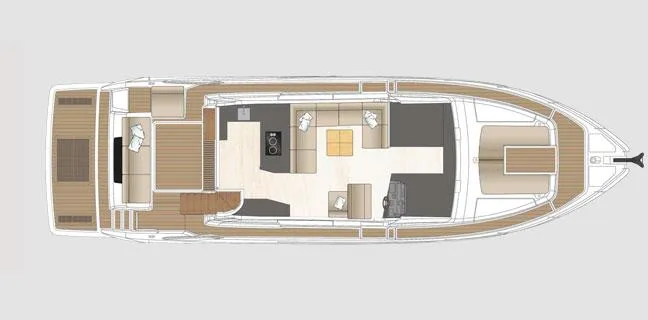  Yacht Photos Pics Sealine F530 - Layout - Deck