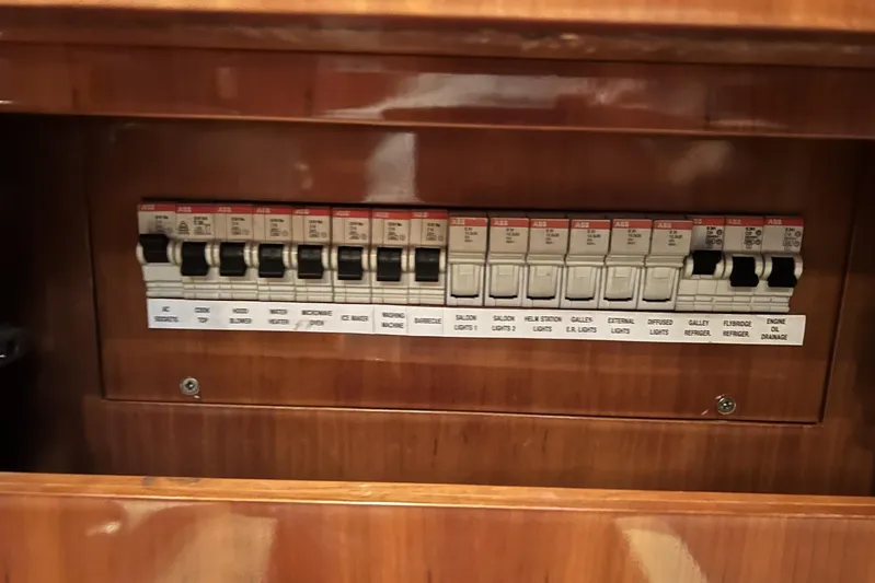  Yacht Photos Pics Electrical Panel (salon)