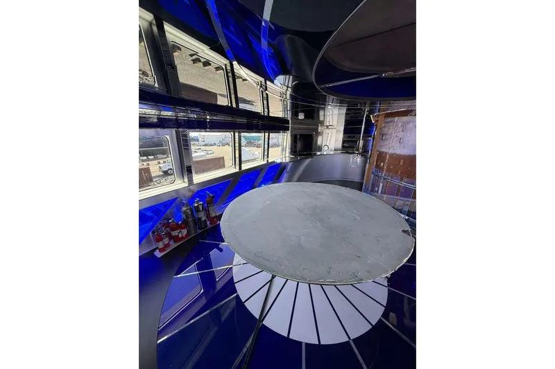 1992/2016 Heesen Motor Yacht Yacht Photos Pics Interior of 1992 Heesen 141 Motor Yacht with modern design and large windows.