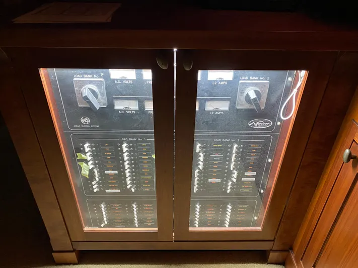 Meander Yacht Photos Pics Electrical panel in 2003 Northern Marine Pilothouse Trawler