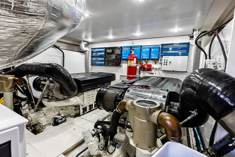 Food Fighter Yacht Photos Pics 2023 Galeon 640 Flybridge- FOOD FIGHTER- Engine Room