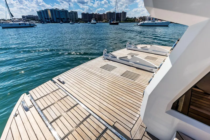 Food Fighter Yacht Photos Pics 2023 Galeon 640 Flybridge- FOOD FIGHTER- Transom