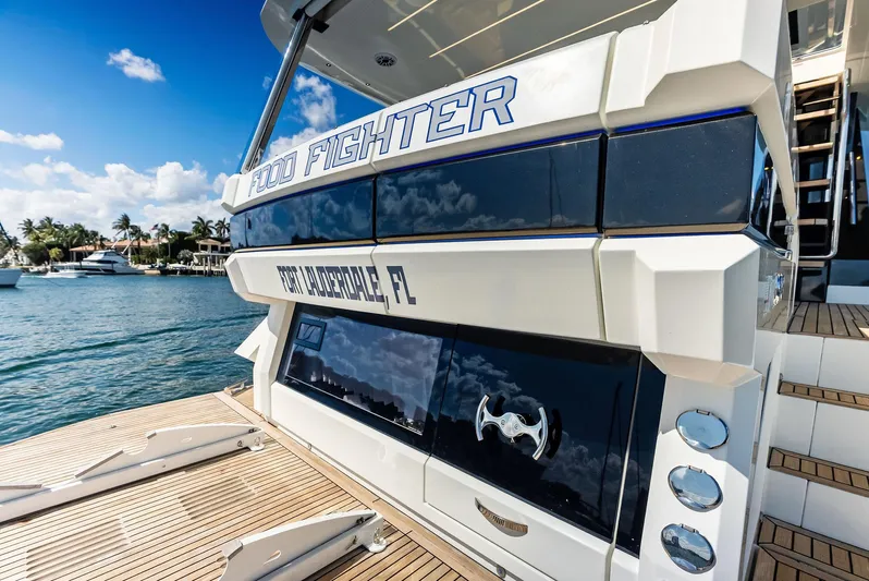 Food Fighter Yacht Photos Pics 2023 Galeon 640 Flybridge- FOOD FIGHTER- Transom