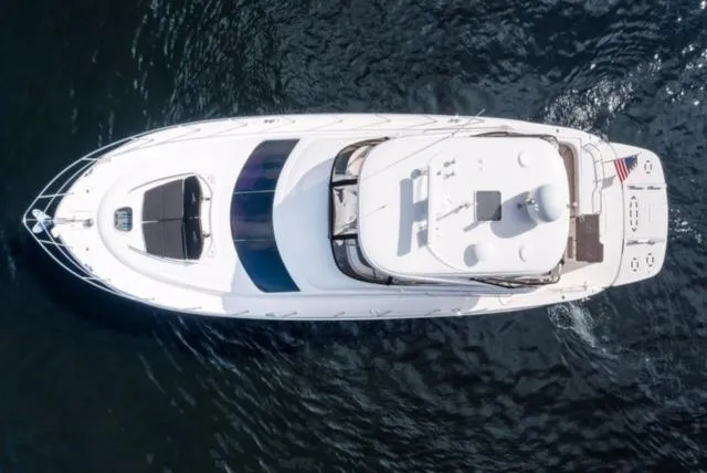Exodus Yacht Photos Pics Sea Ray 52 - Aerial Profile on water