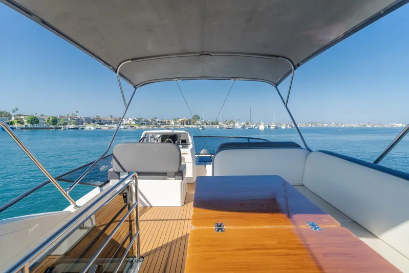 Special Place Yacht Photos Pics 2019 Bavaria Virtess 420 yacht interior with ocean view, featuring sleek design and comfortable seating.