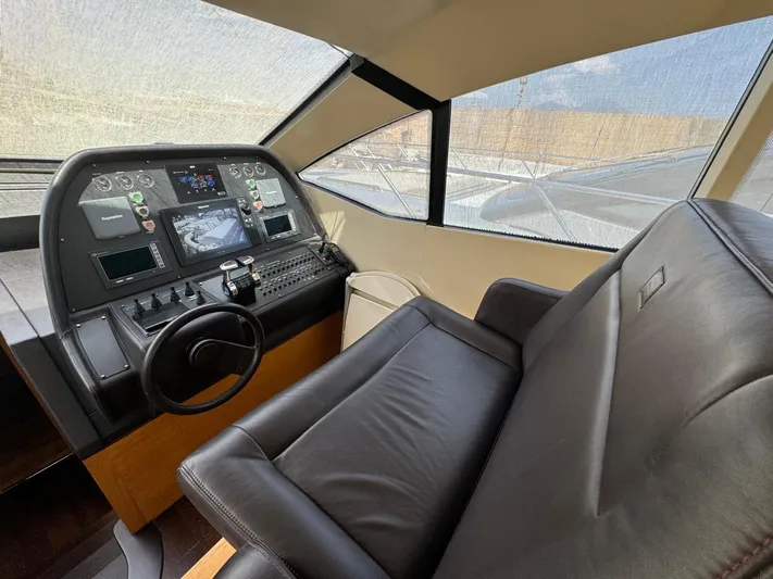  Yacht Photos Pics Pershing 64 helm station