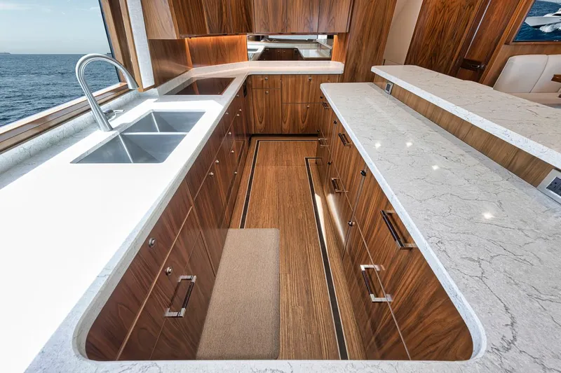 Lucky Wave Yacht Photos Pics Viking 80 Lucky Wave -  Galley