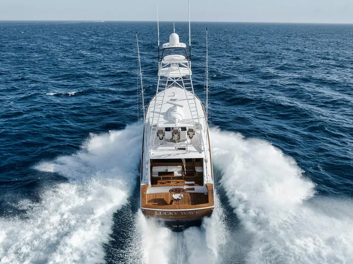 Lucky Wave Yacht Photos Pics Viking 80 Lucky Wave -  Running Profile