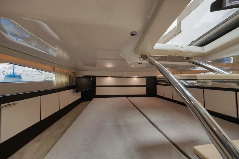Fantasea Yacht Photos Pics 2014 Regal 32 Express interior cabin with modern design and ample natural light.