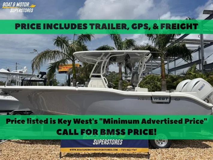  Yacht Photos Pics 2025 Key West 260 boat with trailer, GPS, and freight included; call for special pricing.