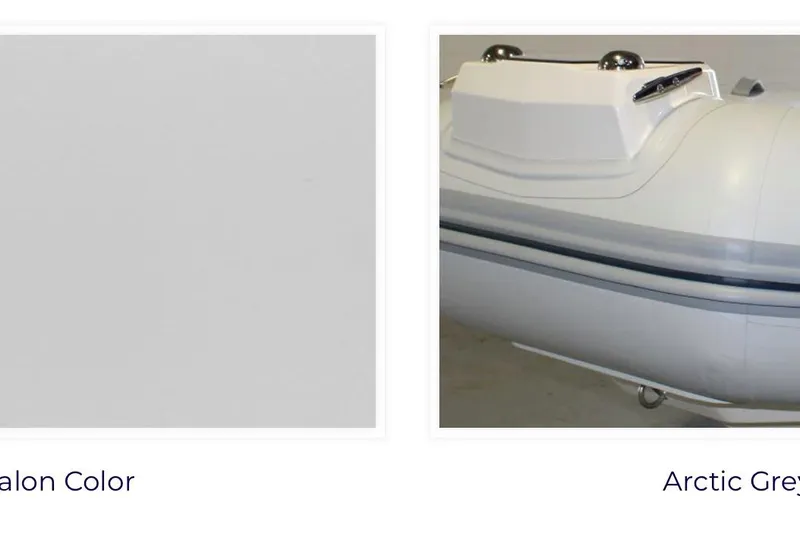  Yacht Photos Pics Arctic Gray Hypalon Tubes (color chart sample)
