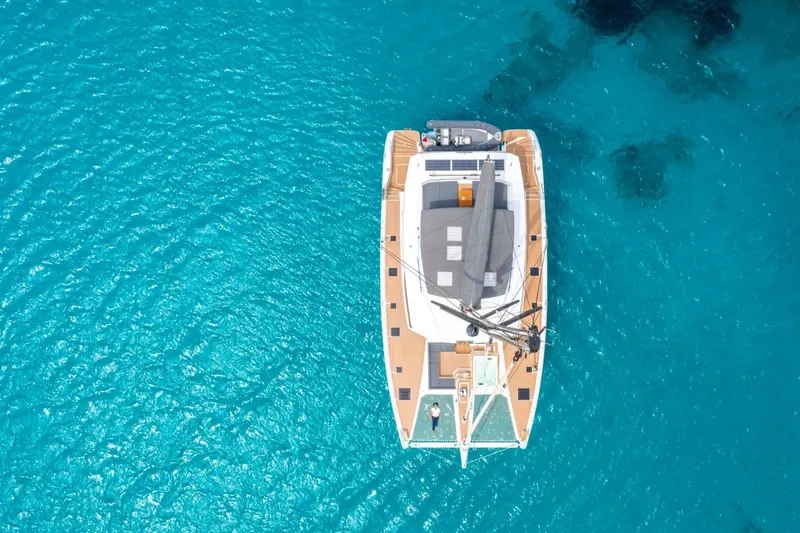 Semper Fidelis Yacht Photos Pics 2022 Fountaine Pajot Alegria 67 Aerial view