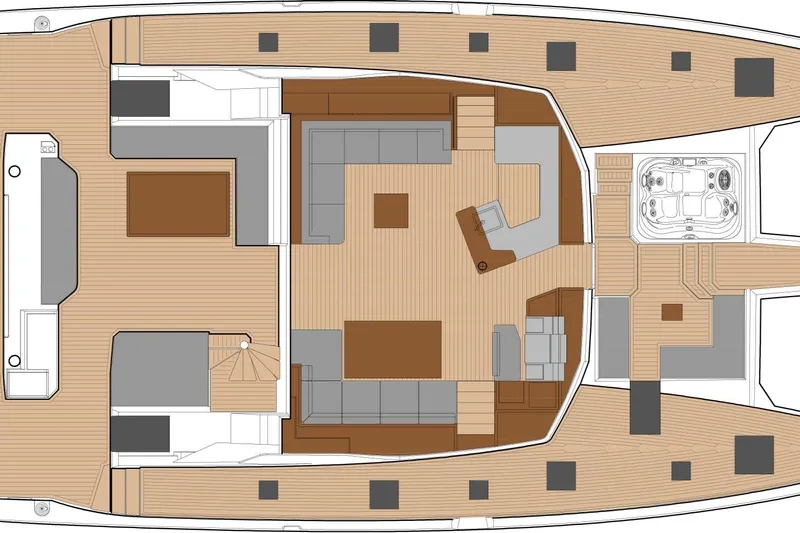 Semper Fidelis Yacht Photos Pics Fountaine Pajot Alegria 67 cockpit layout