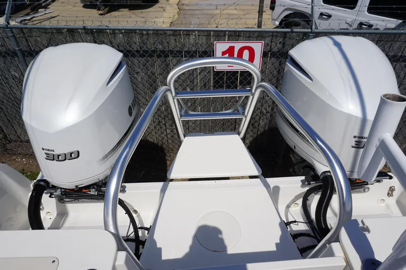 No Name Yacht Photos Pics 2020 29 World Cat 295 CC Boarding Ladder