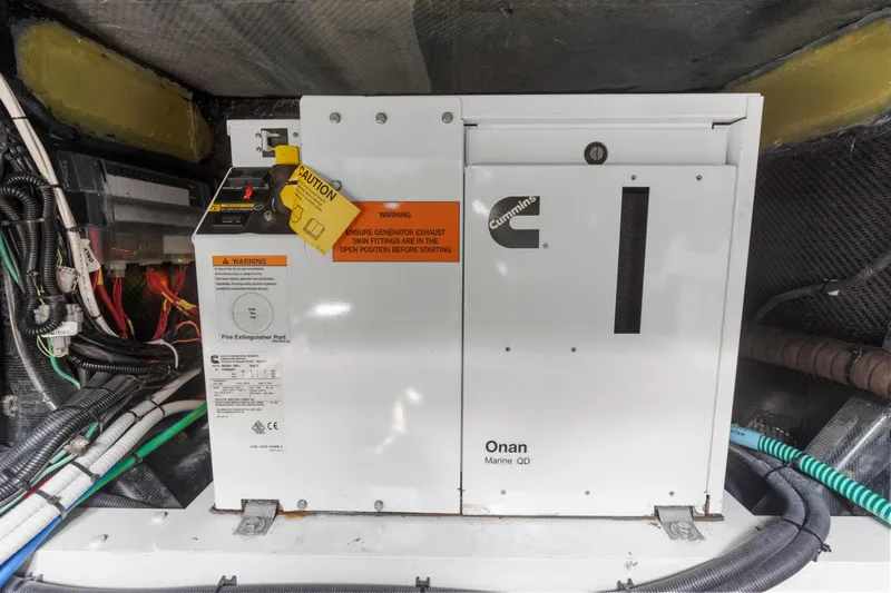  Yacht Photos Pics Cummins Onan Marine QD generator in 2020 Princess R35 yacht engine room.