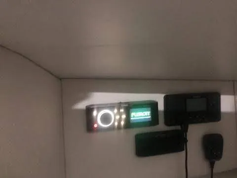  Yacht Photos Pics Control panel inside 2019 Midnight Express 39 Cuddy boat, featuring electronic displays and controls.