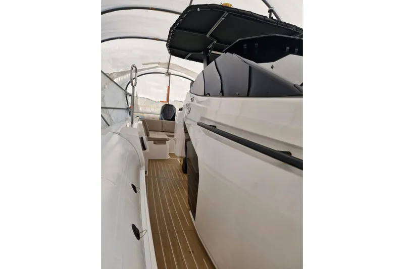 T/t Abie Yacht Photos Pics 2025 Rio Yachts Inagua 36 interior view with sleek design and modern features.