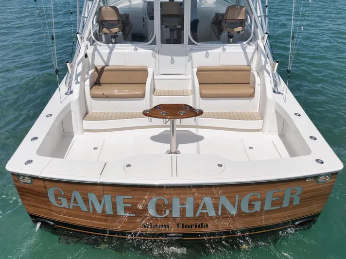 Gamechanger Yacht Photos Pics Viking 42 GAMECHANGER - Aerial Cockpit View