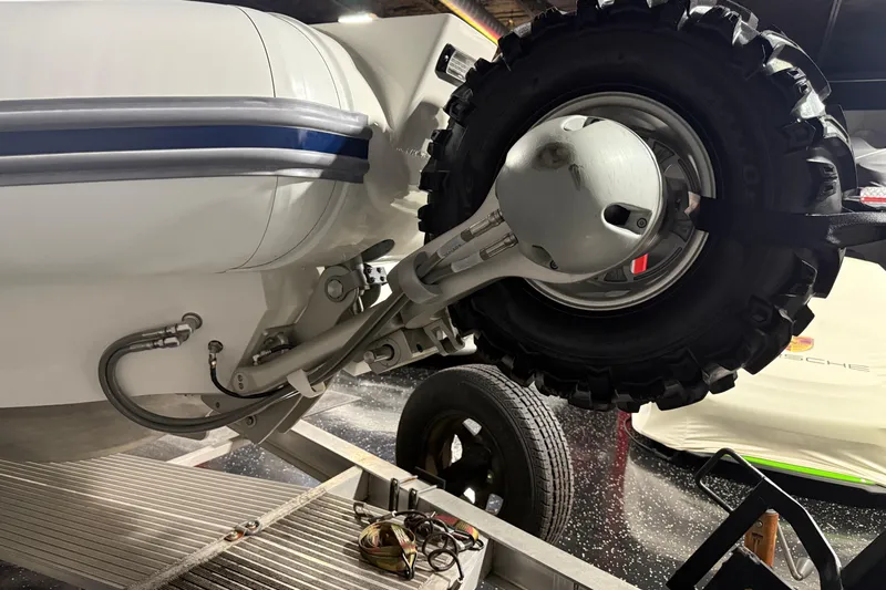 7.5m Hydrasol Rib Yacht Photos Pics Sealegs 7.5M RIB 2021 with amphibious wheel system on display.