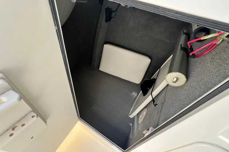  Yacht Photos Pics Interior storage compartment of 2016 Grady-White Freedom 307 boat.