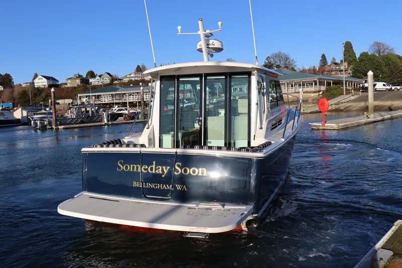 Someday Soon Yacht Photos Pics 2015 Back Cove 37 boat named "Someday Soon" in Bellingham marina.
