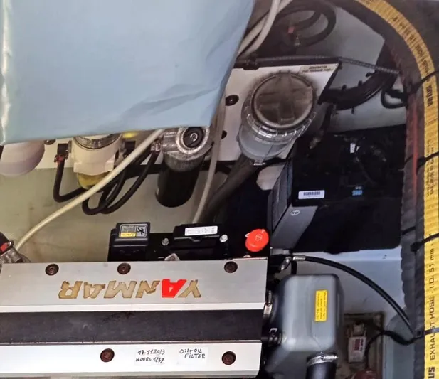 Marylee Yacht Photos Pics Yanmar engine in a 2020 Leopard 45 catamaran.