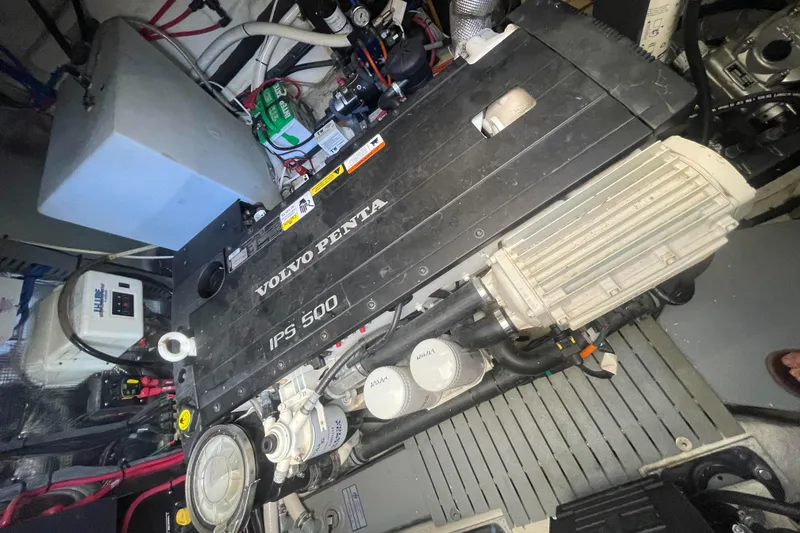 Caribbean Smile Yacht Photos Pics Volvo Penta IPS 500 engine in a 2019 Regal 42 Grande Coupe yacht.