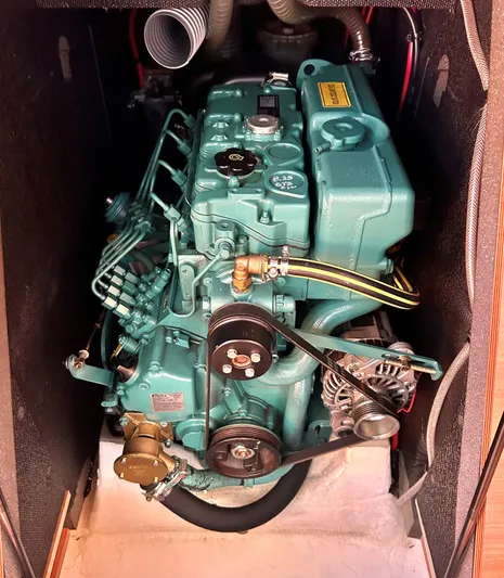 4770jg Yacht Photos Pics Engine compartment of 2015 Dufour 410 GL sailboat.