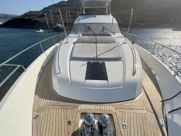  Yacht Photos Pics Luxury yacht Princess 82, 2015 model, on calm waters.