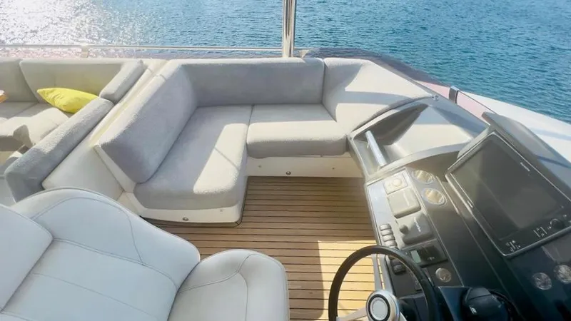  Yacht Photos Pics Luxurious interior of a 2015 Princess 82 yacht.