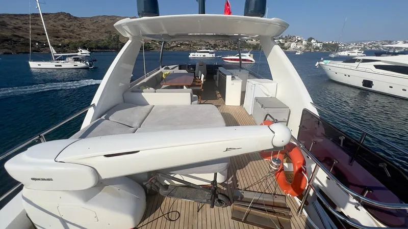  Yacht Photos Pics Luxury Princess 82 yacht from 2015 on calm waters.