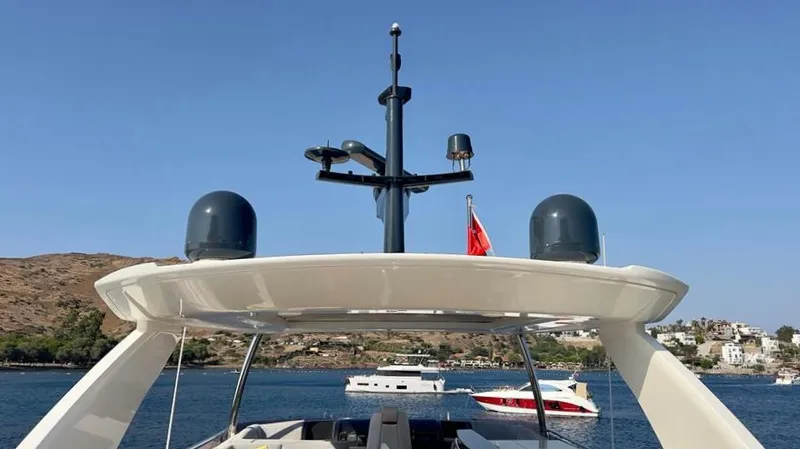  Yacht Photos Pics Luxury yacht Princess 82, 2015 model, on calm waters.