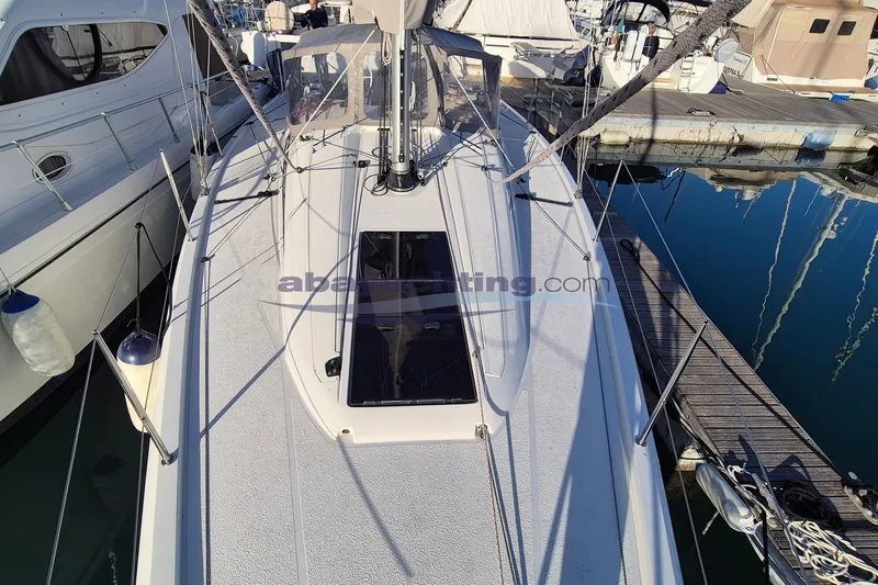  Yacht Photos Pics Italia Yachts Italia 11.98, 2021 model, docked at marina with visible deck and rigging.