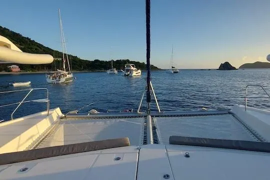 Ruby One Yacht Photos Pics Catamaran Leopard 58 trampoline