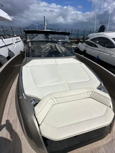  Yacht Photos Pics 2024 Solaris Power 44 Open yacht with sleek design and spacious sunbathing area.