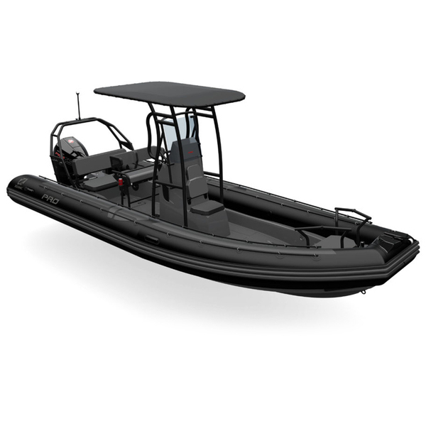 Zodiac PRO 7 NEO Black Boat Dark Grey Hull, Max 16 Persons (BOAT ONLY