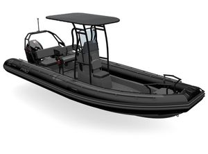 2021 Zodiac PRO 7 NEO Black Boat Dark Grey Hull, Max 16 Persons (BOAT ONLY)