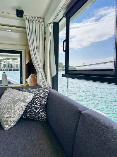  Yacht Photos Pics Interior of 2021 Beneteau Swift Trawler 41 Fly with scenic water view.