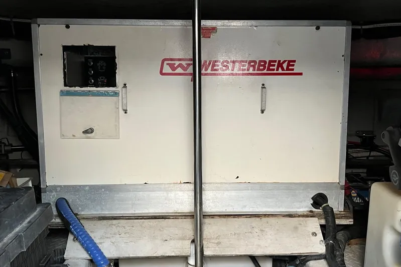  Yacht Photos Pics Westerbeke generator in 1998 Sea Ray 540 Sundancer engine room.