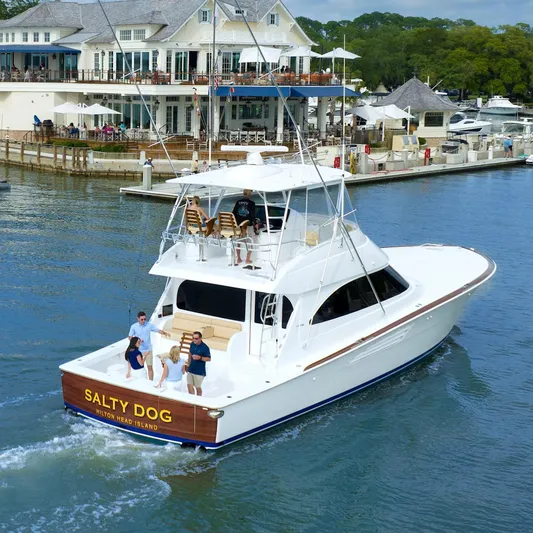 Salty Dog Yacht Photos Pics Viking 54 SALTY DOG - Starboard Aft Profile