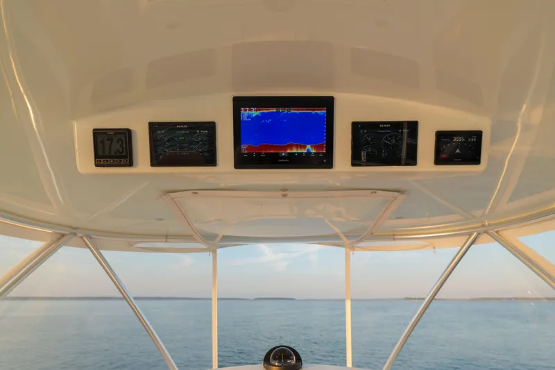 Salty Dog Yacht Photos Pics Viking 54 Salty Dog - Flybridge Helm Station