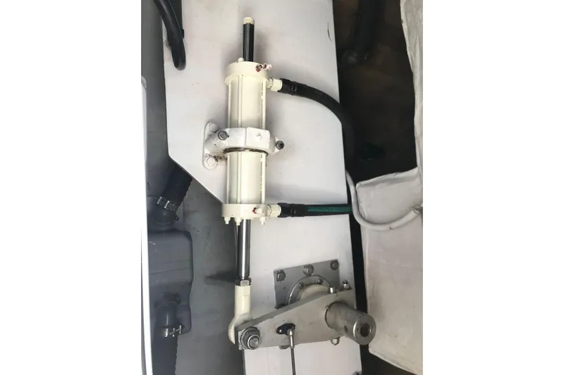 Sea Jade Yacht Photos Pics Hydraulic system component on 2014 FONTAINE PAJOT 63 yacht.